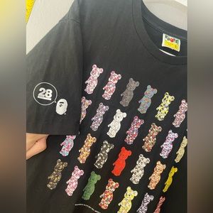 BAPE BEARBRICK TEE 28th ANNIVERSARY